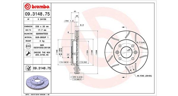 MAGNETI MARELLI Тормозной диск 360406042405